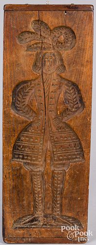 Carved Scandinavian springerle board, 19th c.