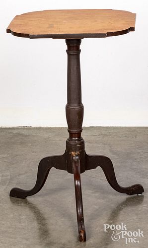 New England painted candlestand, early 19th c.