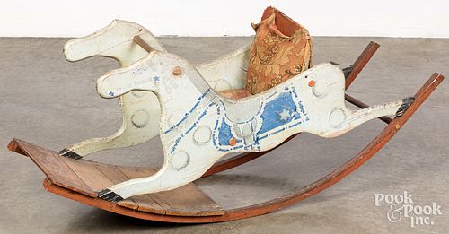 Painted hobby horse, early 20th c.