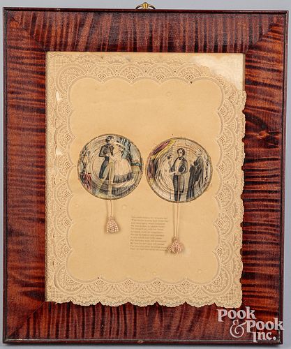 Joseph Mansell Victorian cutwork valentine, 19th c