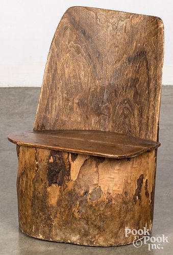 Scandinavian child's stump chair, 19th c.