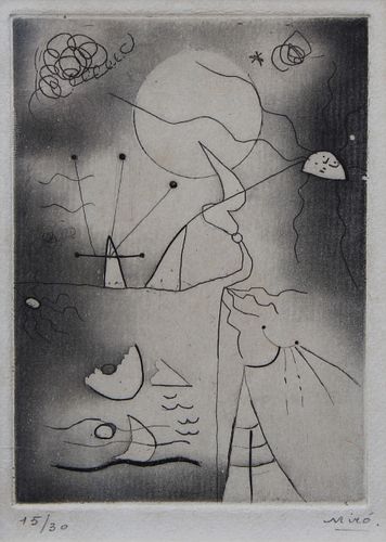 Joan Miro (Spanish, 1893-1983) "Paysage Meurtrier"