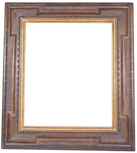 Dutch 17th C Carved Wood Frame - 31 1/8 x 26