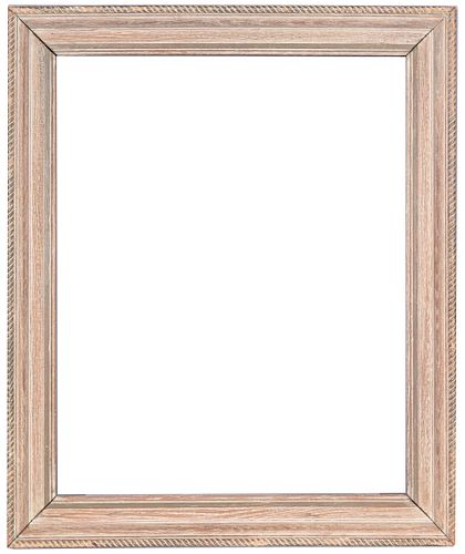 Mid Century Carved Wood Frame - 30.5 x 24.5