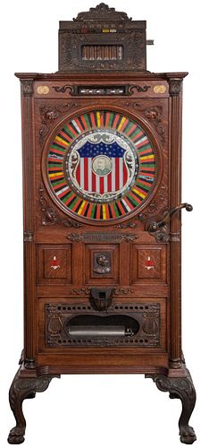 Mills Dewey 5c Slot Machine with Music Box