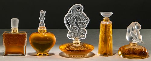 Lalique Crystal Perfume Bottle Collection