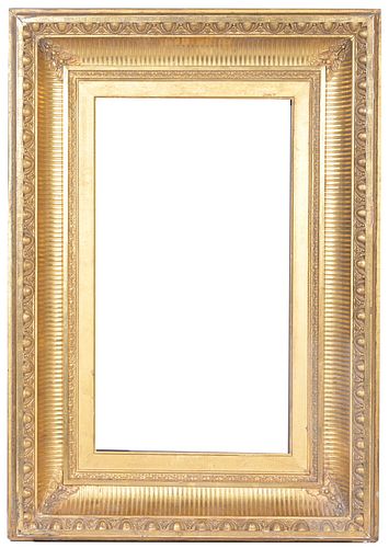American c.1870's Fluted Cove Frame - 17.5 x 10