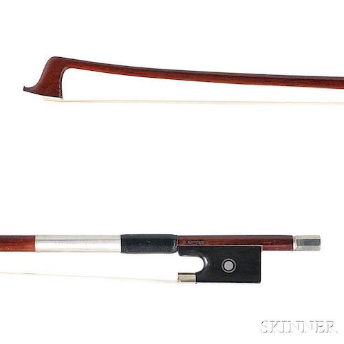 French Nickel-mounted Viola bow