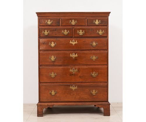 PENNSYLVANIA  CHIPPENDALE 3/4 TALL CHEST