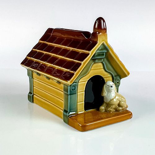 Vintage Wade Whimsy Puppy Dog Kennel Money Bank
