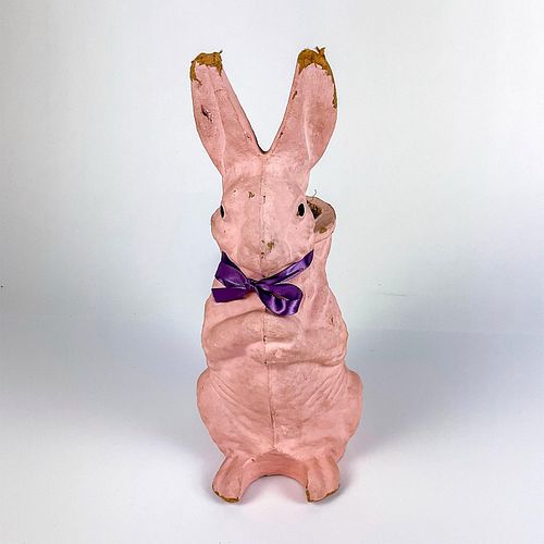 Vintage Pulp Egg Carton Easter Bunny Figure