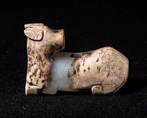 Reclining Bull, Late Shang Period (1600-1100 BCE)