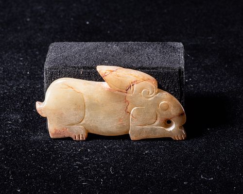 Rabbit Pendant, Late Shang/Western Zhou Period (1600-771 BCE)