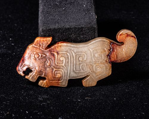 Crouching Tiger Pendant, Late Shang/Early Western Zhou Period (1600-771 BCE)