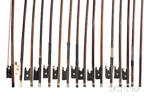 Sixteen Violin Bows