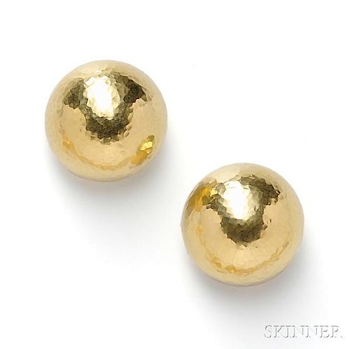 18kt Gold Earclips, Paloma Picasso, Tiffany & Co.