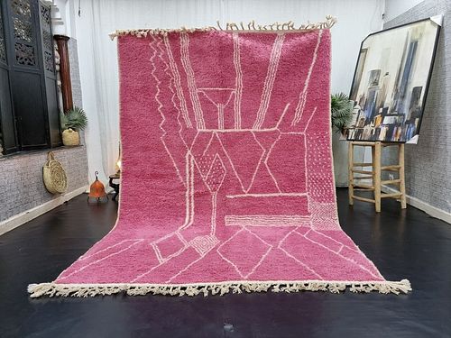 Luxurious Authentic Soft Pink Rug
