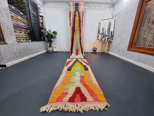 Stunning Authentic Colorful Runner Rug