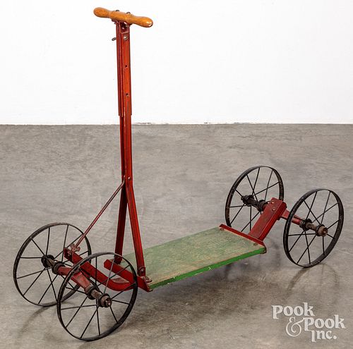 Henley Roll About child's painted scooter, 19th c.