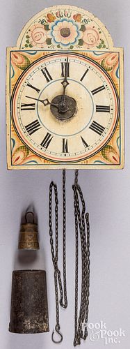 Small wag on the wall clock, 19th c.