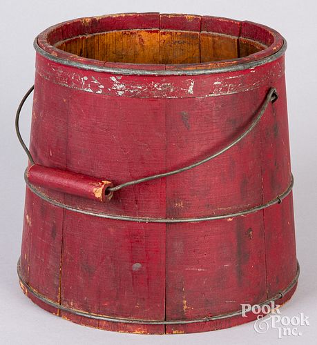 Painted bucket, ca. 1900