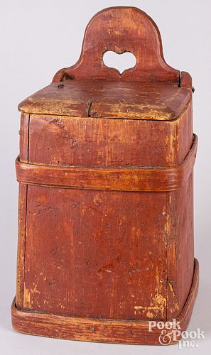 Scandinavian painted lidded storage box, 19th c.