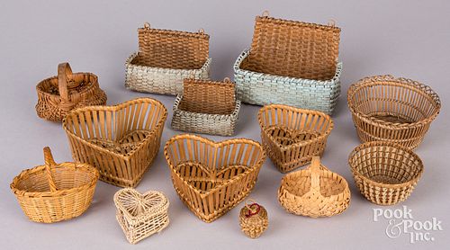 Group of miniature baskets