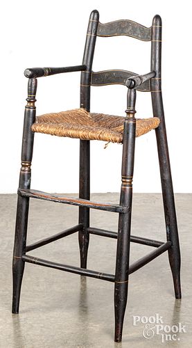 Painted highchair, 19th c.