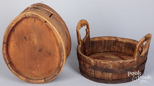 Two Scandinavian pieces of woodenware, 19th c.