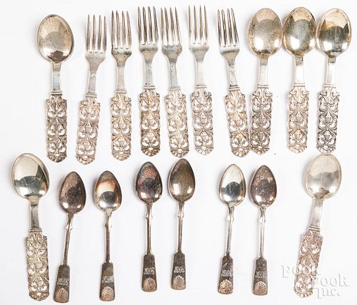 Norwegian 830 silver forks and spoons
