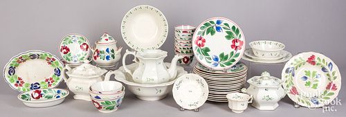 Approximately forty pieces of Adams Rose porcelain