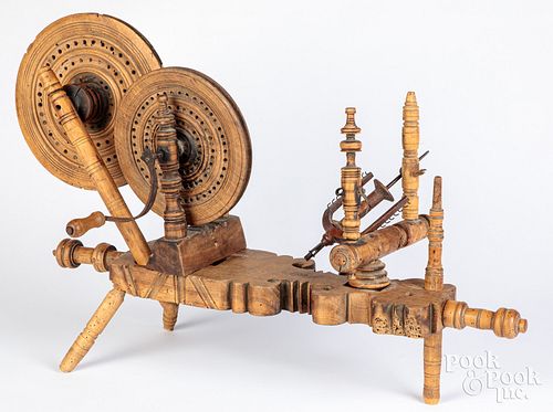 Scandinavian spinning wheel, 18th/19th c.