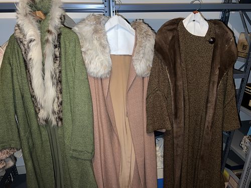 Three Fur Trimmed Coats