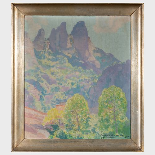 Hermenegildo Anglada Camarasa (1871-1959): Arboles de Montserrat
