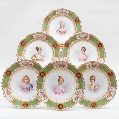 Set of Twelve SÃ¨vres Porcelain Cabinet Plates
