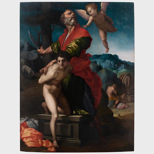 Northern Follower of Andrea Dâ€™Agnolo called Andrea del Sarto (1486-1530): The Sacrifice of Isaac