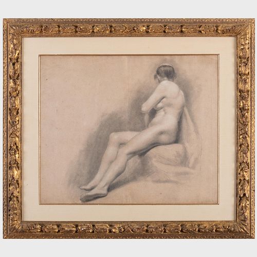 Attributed to Allan Ramsay (1713-1784): Seated Nude Study