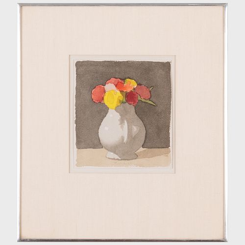 Robert M. Kulicke (1924-2007): Flowers in a White Vase
