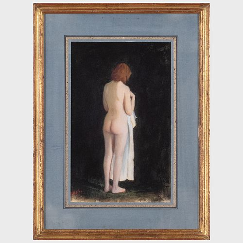 Aaron Shikler (1922-2015): Back of a Nude