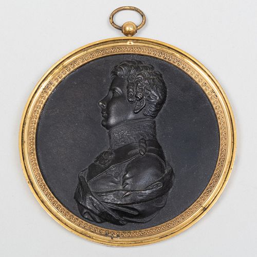 Prussian Bronze Bust Medallion of Friedrich Wilhelm IV