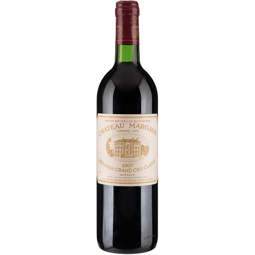 Château Margaux. Cosecha 1997. Grand Vin. Premier Grand Cru Classé. Margaux. Nivel: en el cuello. Calificación 91 / 100.