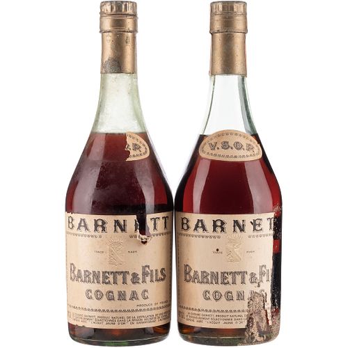 Barnet & Fills. V.S.O.P. Cognac. France. Piezas: 2.