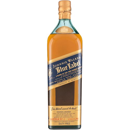 Johnnie Walker. Blue Label. Blended. Scotch Whisky. En presentación de 1 Lt. con estuche.