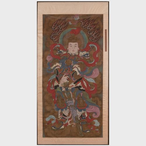 Japanese Scroll Fragment of an Immortal