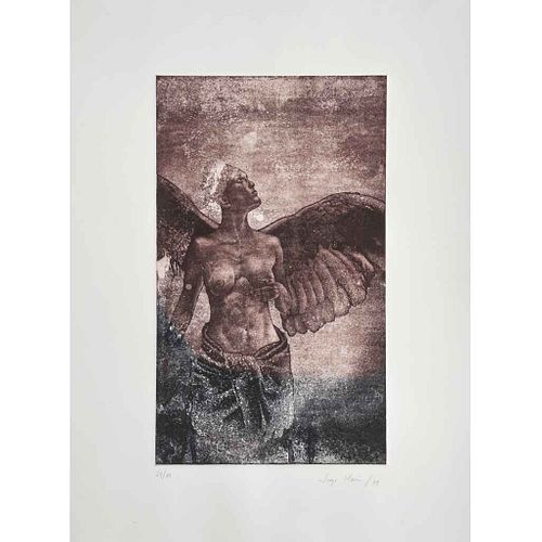 JORGE MARÍN, Sin título, Firmado y fechado 99, Grabado al aguafuerte 24 / 80, 72 x 52 cm medidas totales