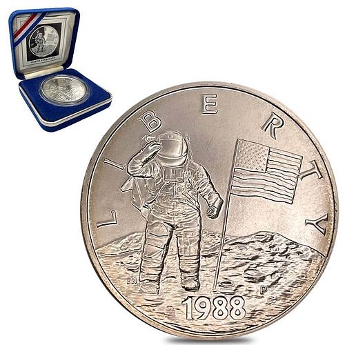 1988-P US Mint 26.7 gram Young Astronauts Silver Medal .900 Fine (w/Box & COA)