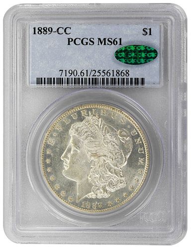1889-CC $1 Morgan Dollar  PCGS MS61 CAC