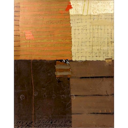 Adele Sypesteyn,American/Louisiana (Contemporary) Mixed Media on Canvas, "Accentuate".