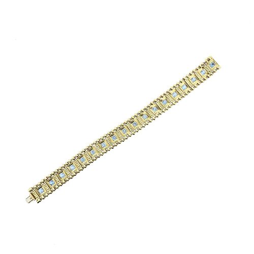 Elizabeth Gage Blue Gemstone 18k Gold Bracelet