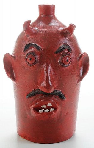 Louis Brown Devil Face Jug